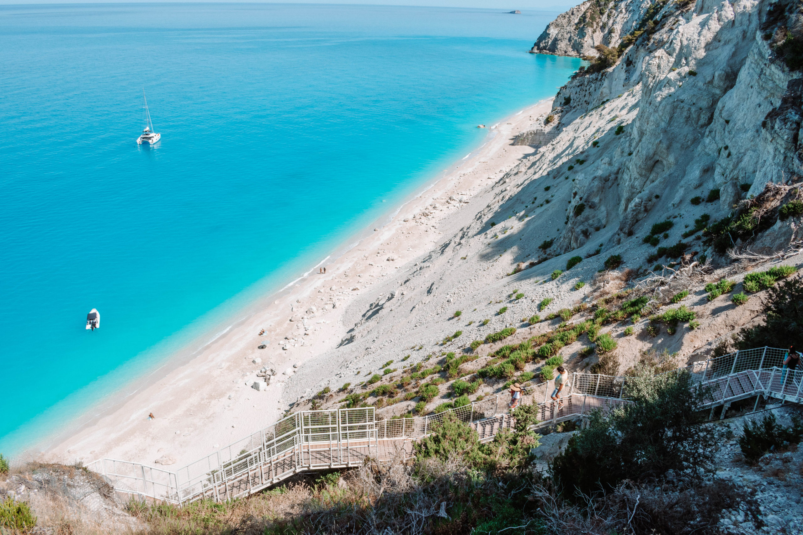 Access to Egremini Beach Lefkada