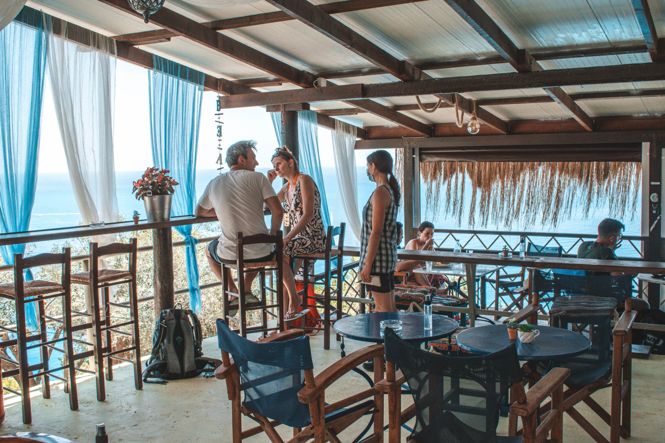 Taverna at Egremini Beach Lefkada