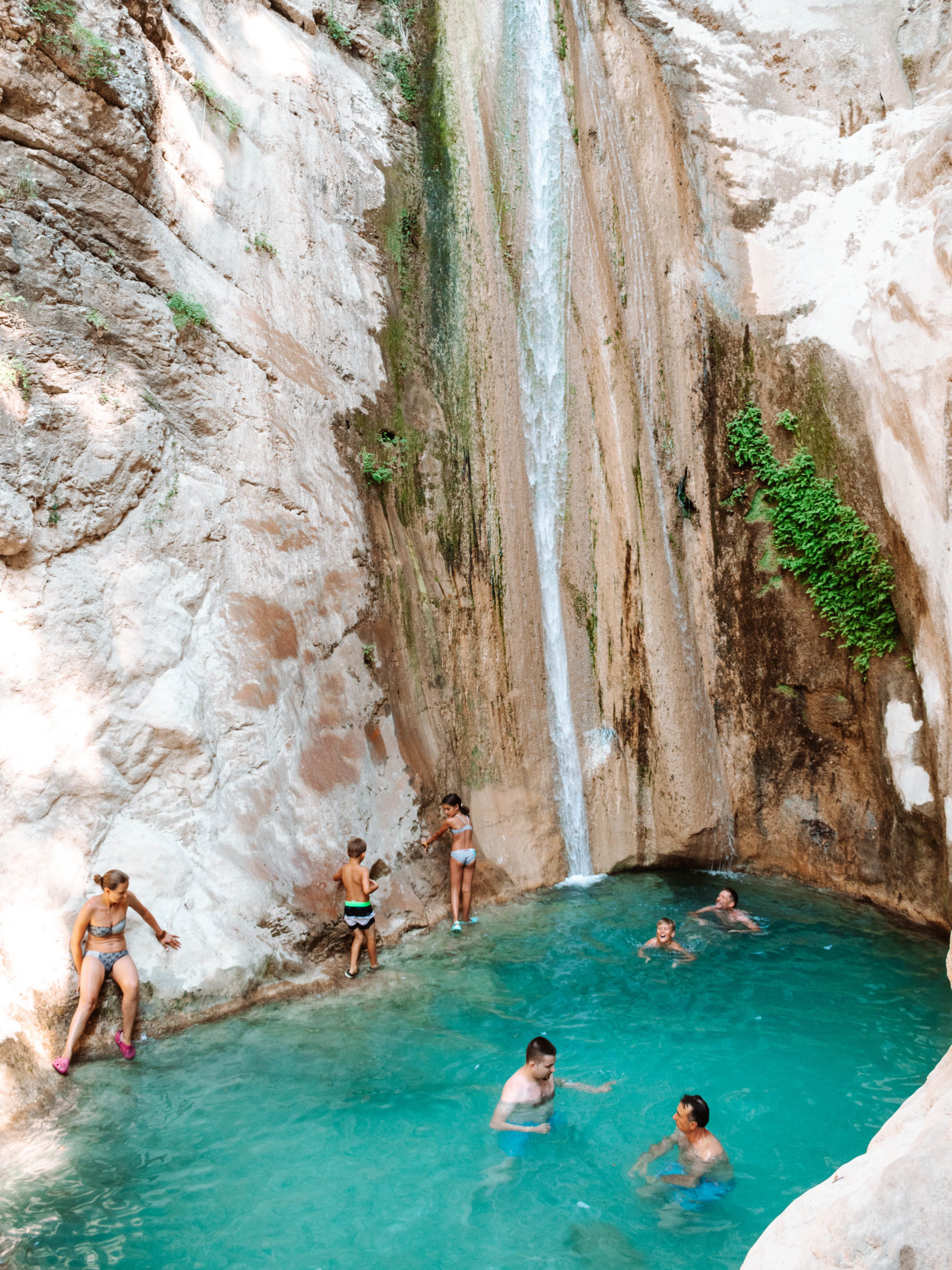 Dimosari waterfall in Lefkada Greece