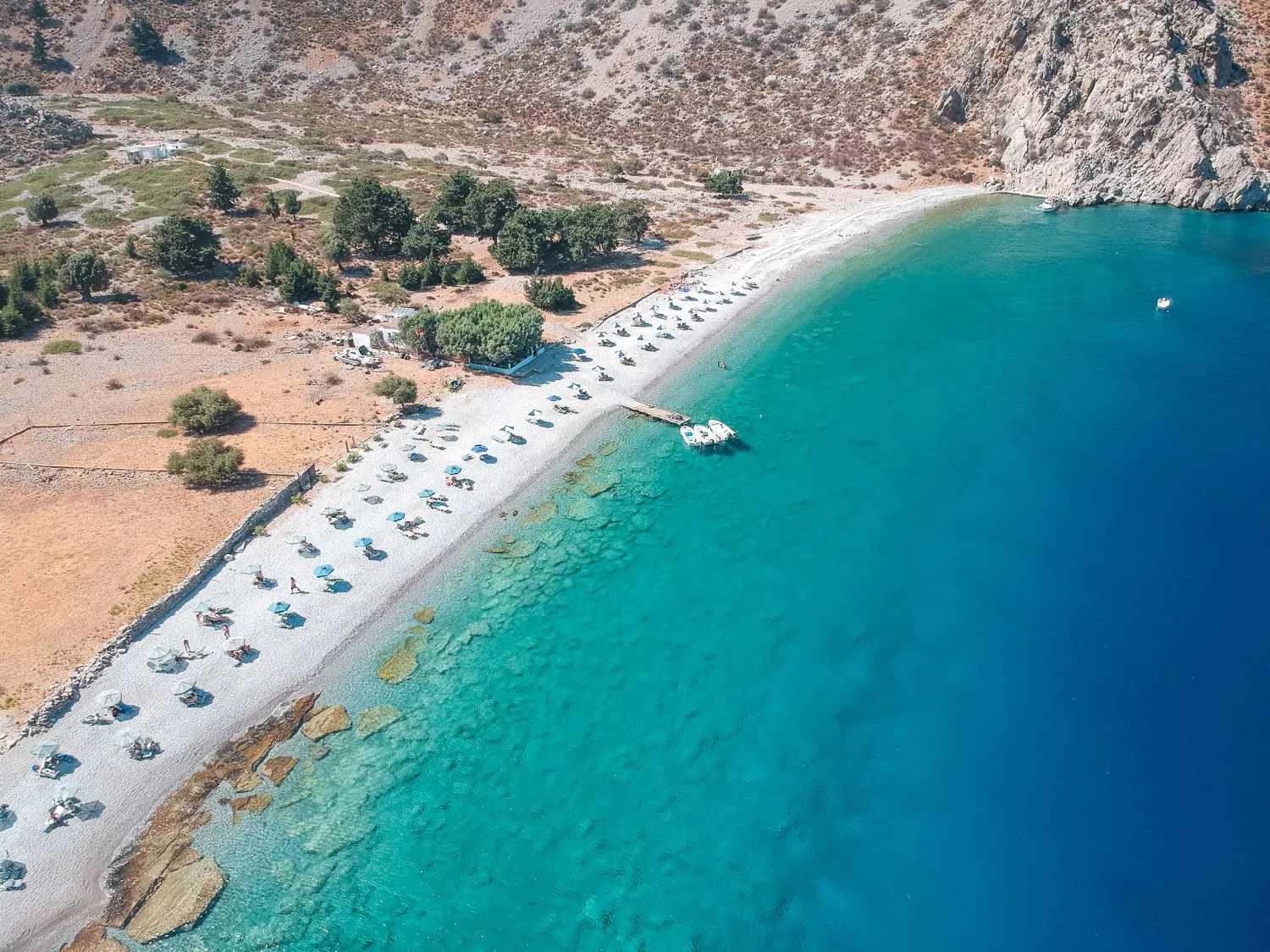 Nanou Beach in Symi Greece