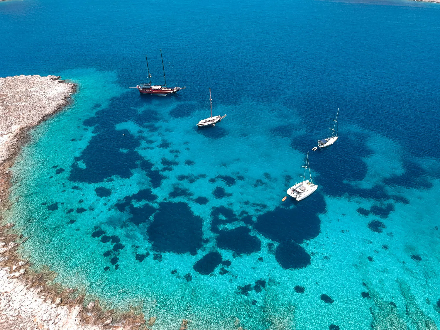 Beaches in Halki island Greece